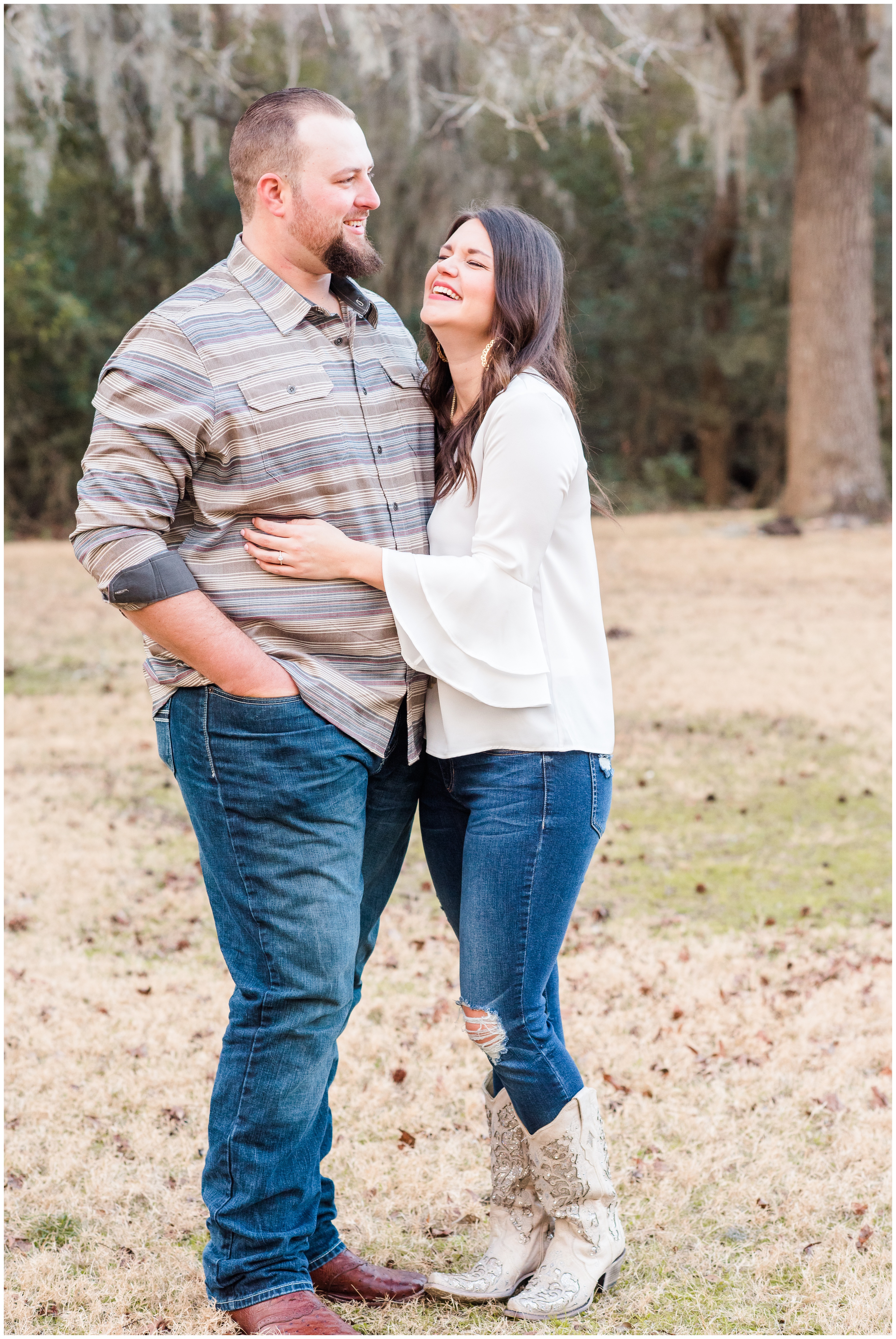 Jake and Jordan Winter Engagement Session Summer Wedding at the Carriage House Texas_0193