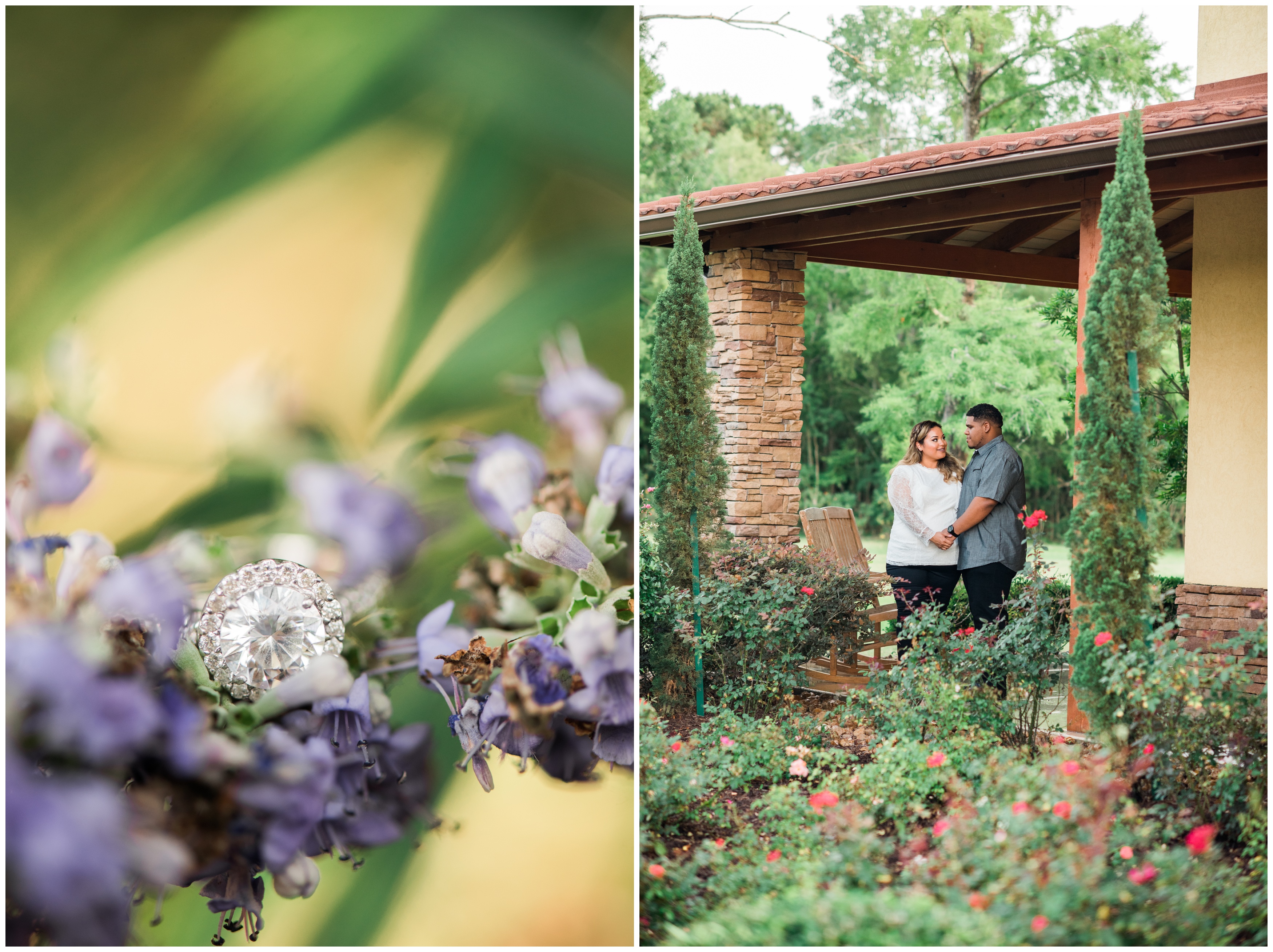 Vanessa and Jermain Engagement Session Tuscan Courtyard_0602