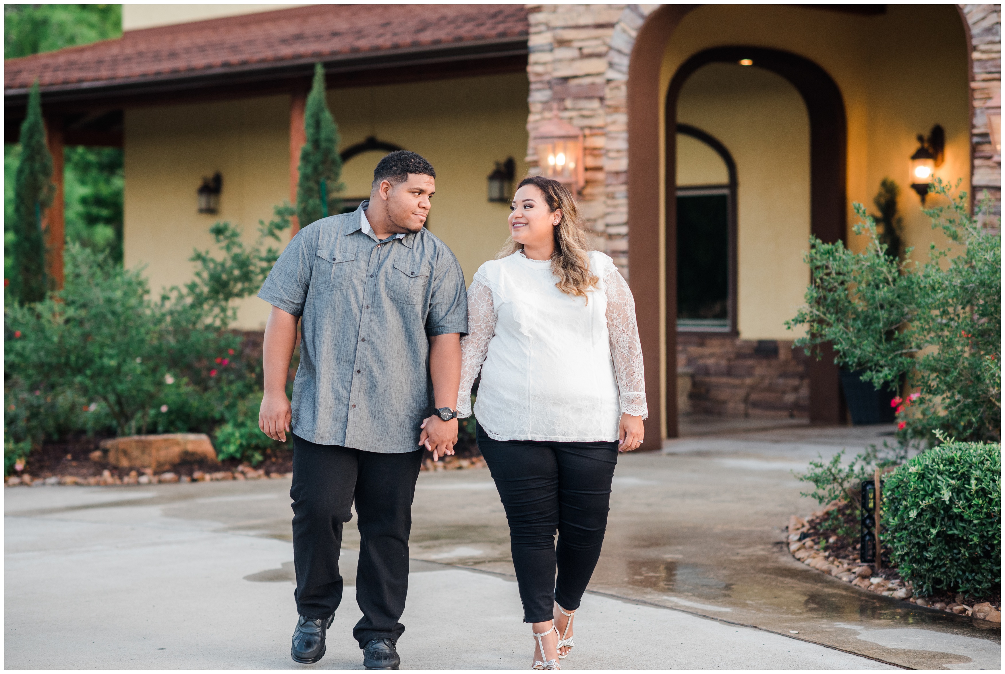 Vanessa and Jermain Engagement Session Tuscan Courtyard_0607