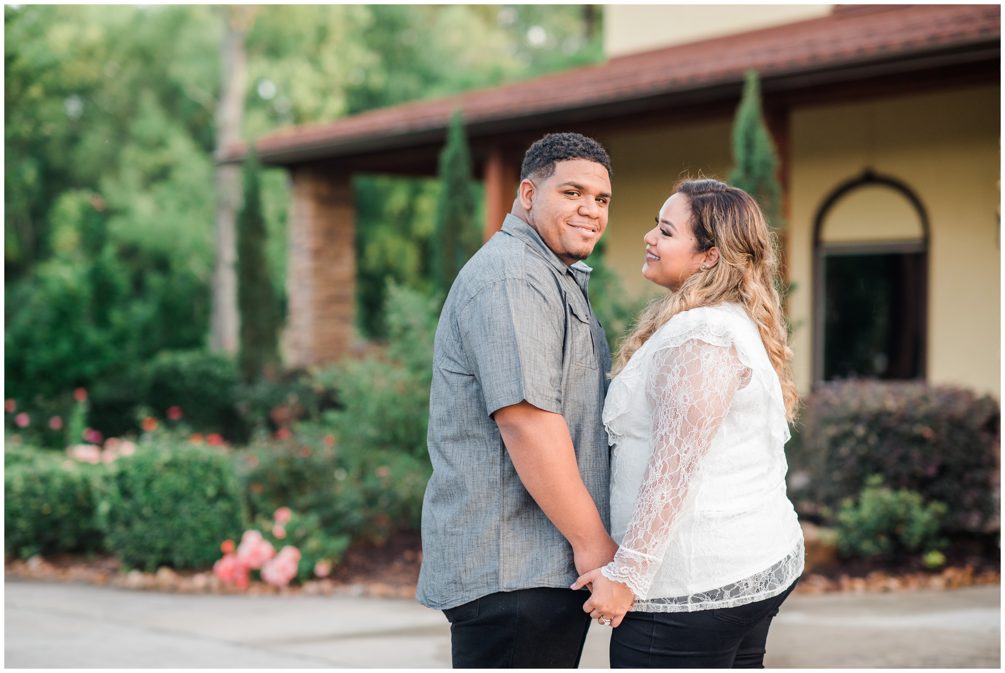 Vanessa and Jermain Engagement Session Tuscan Courtyard_0608