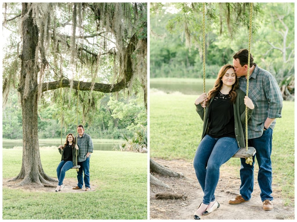 North-Houston-Texas-Romantic-Mossy-Oak-Engagement-Session