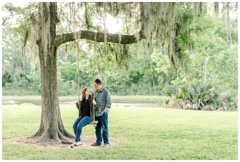 North-Houston-Texas-Romantic-Mossy-Oak-Engagement-Session