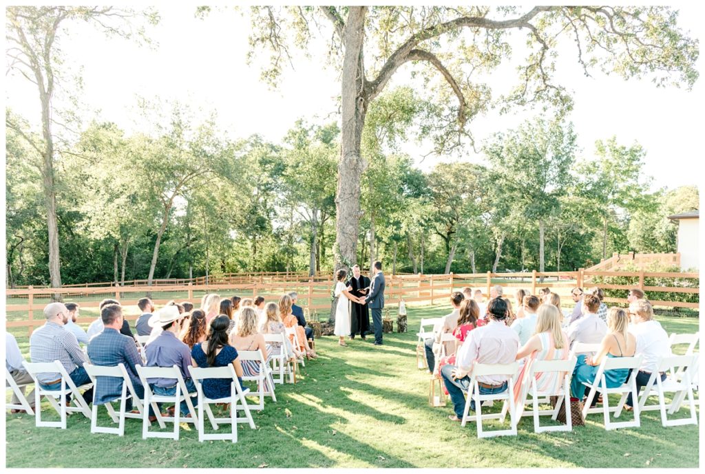 Houston Texas Backyard COVID Wedding