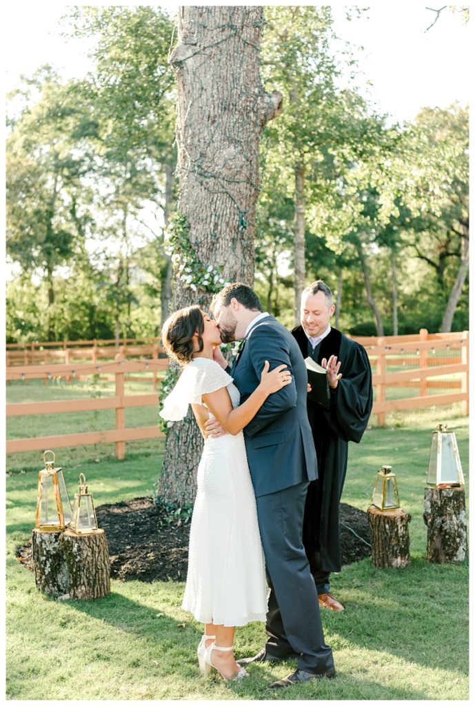 Houston Texas Backyard COVID Wedding