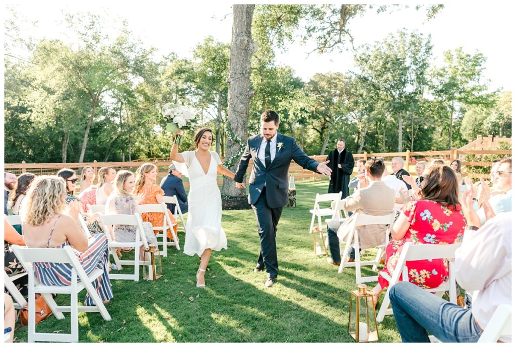 Houston Texas Backyard COVID Wedding