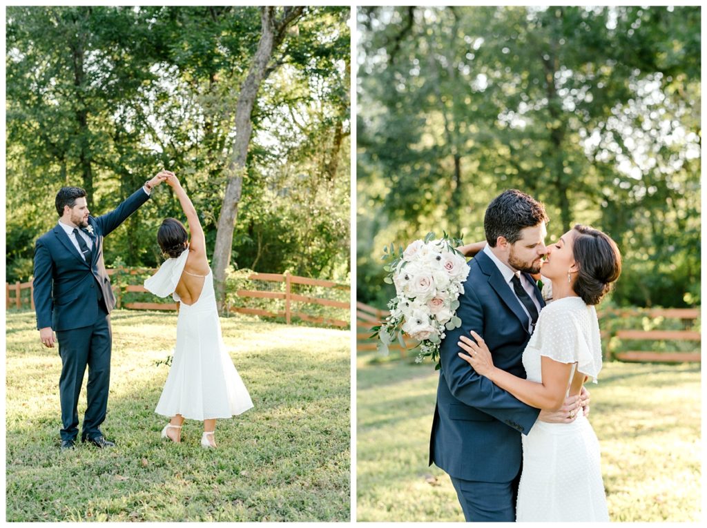 Houston Texas Backyard COVID Wedding