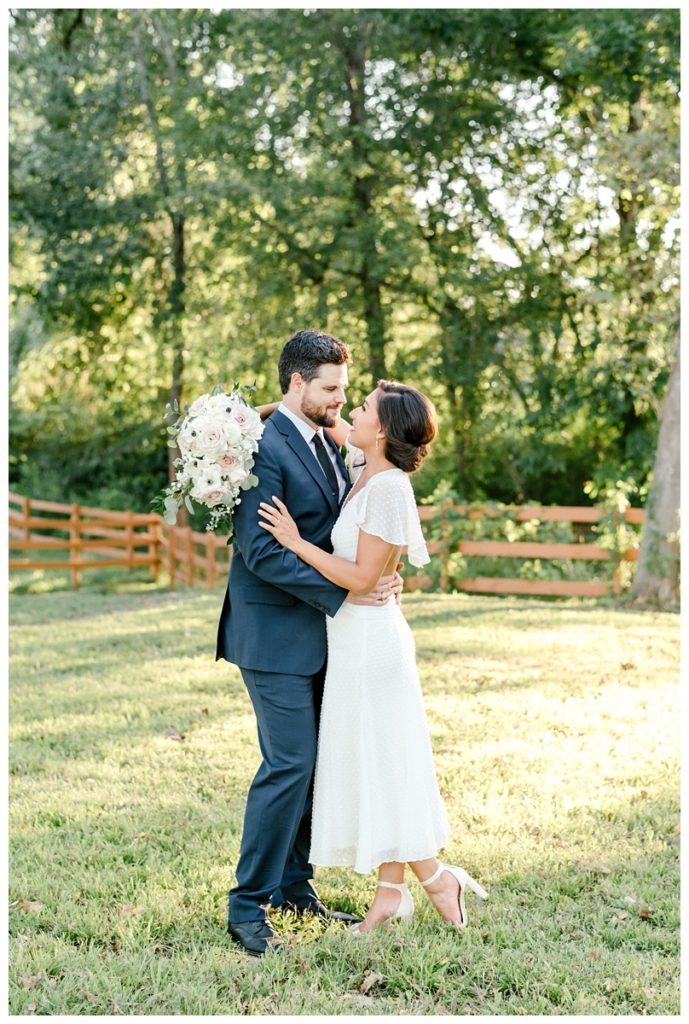 Houston Texas Backyard COVID Wedding