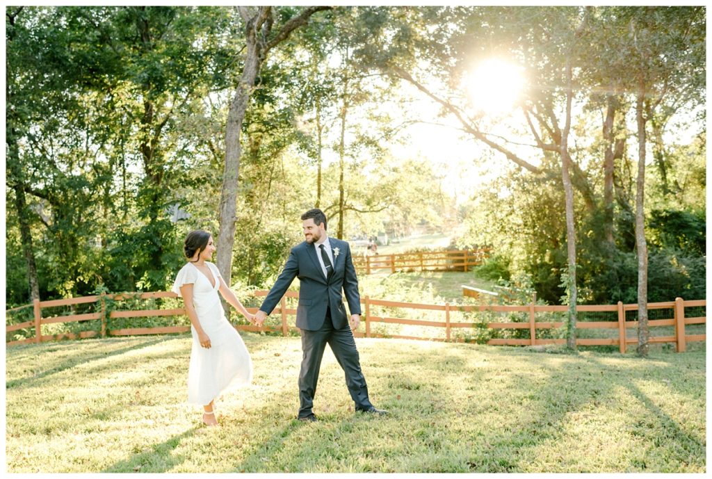 Houston Texas Backyard COVID Wedding