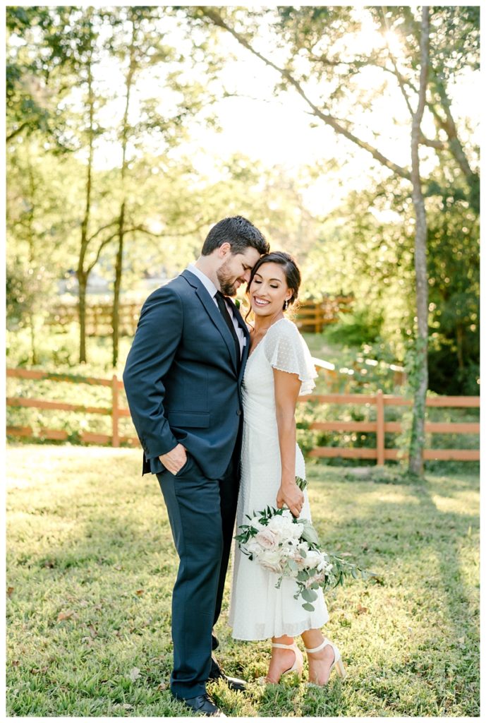 Houston Texas Backyard COVID Wedding