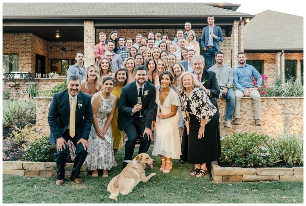 Houston Texas Backyard COVID Wedding