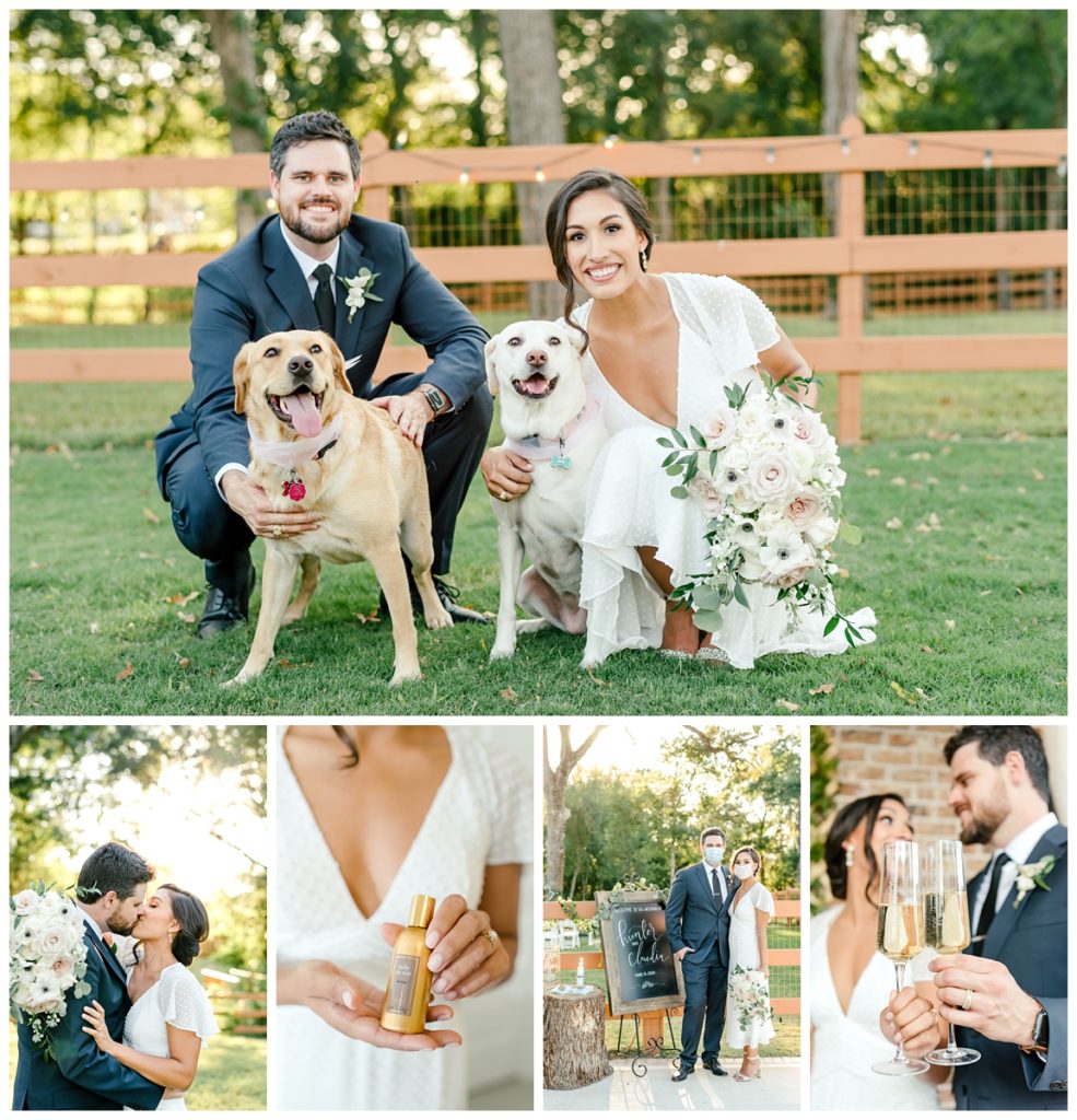 Houston Texas Backyard COVID Wedding