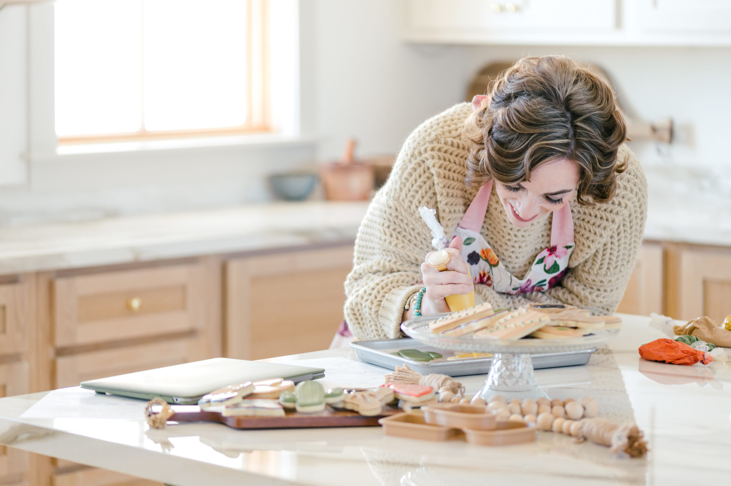 Business Branding photography photo shoot for a small cookie business