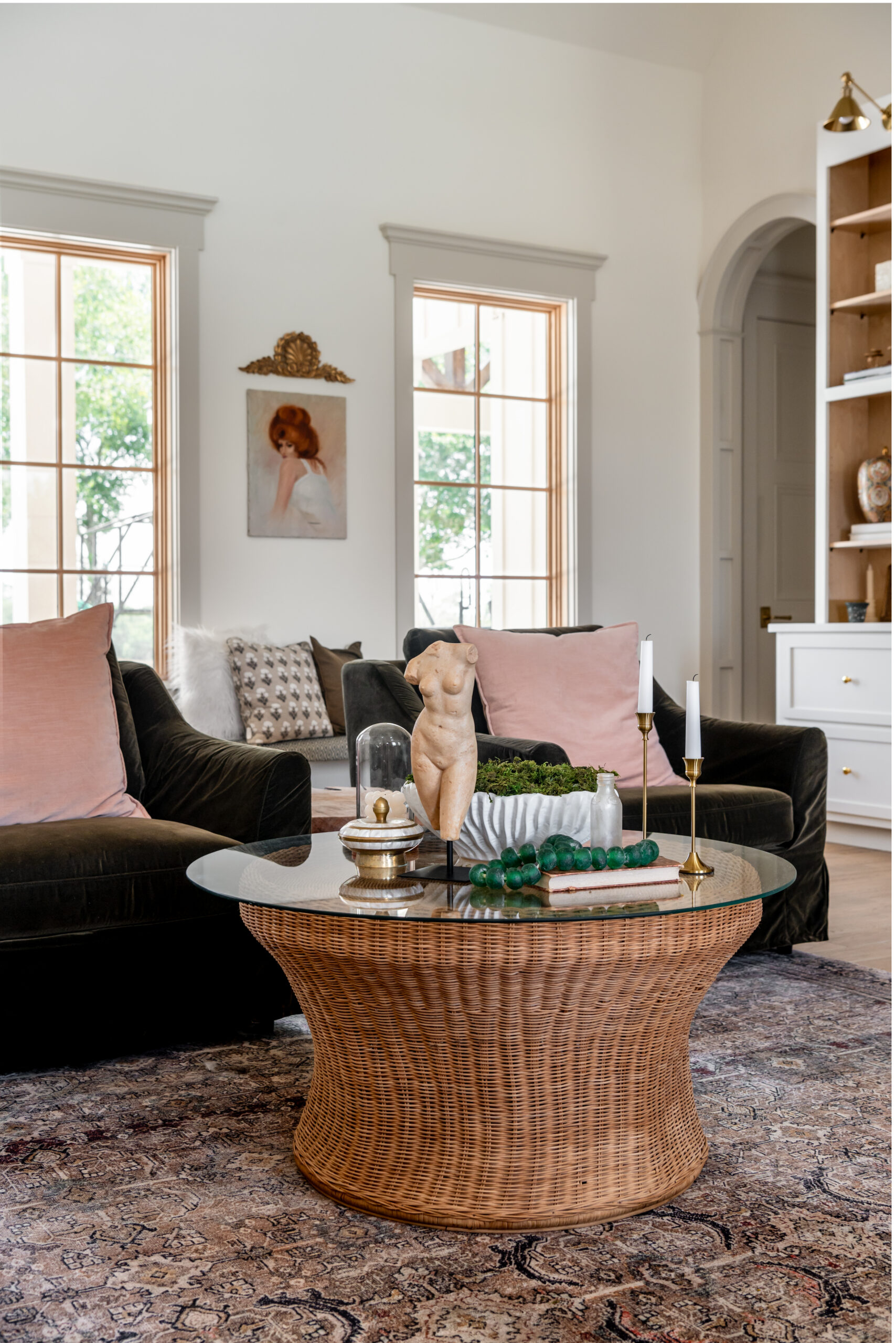 Texas interior designer photography session for a European-influenced home