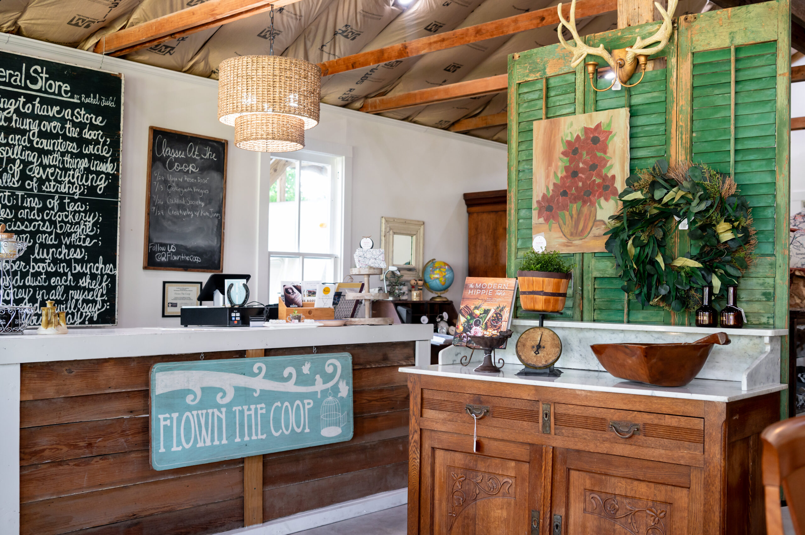 Interior Photography for a rustic quaint store in Texas