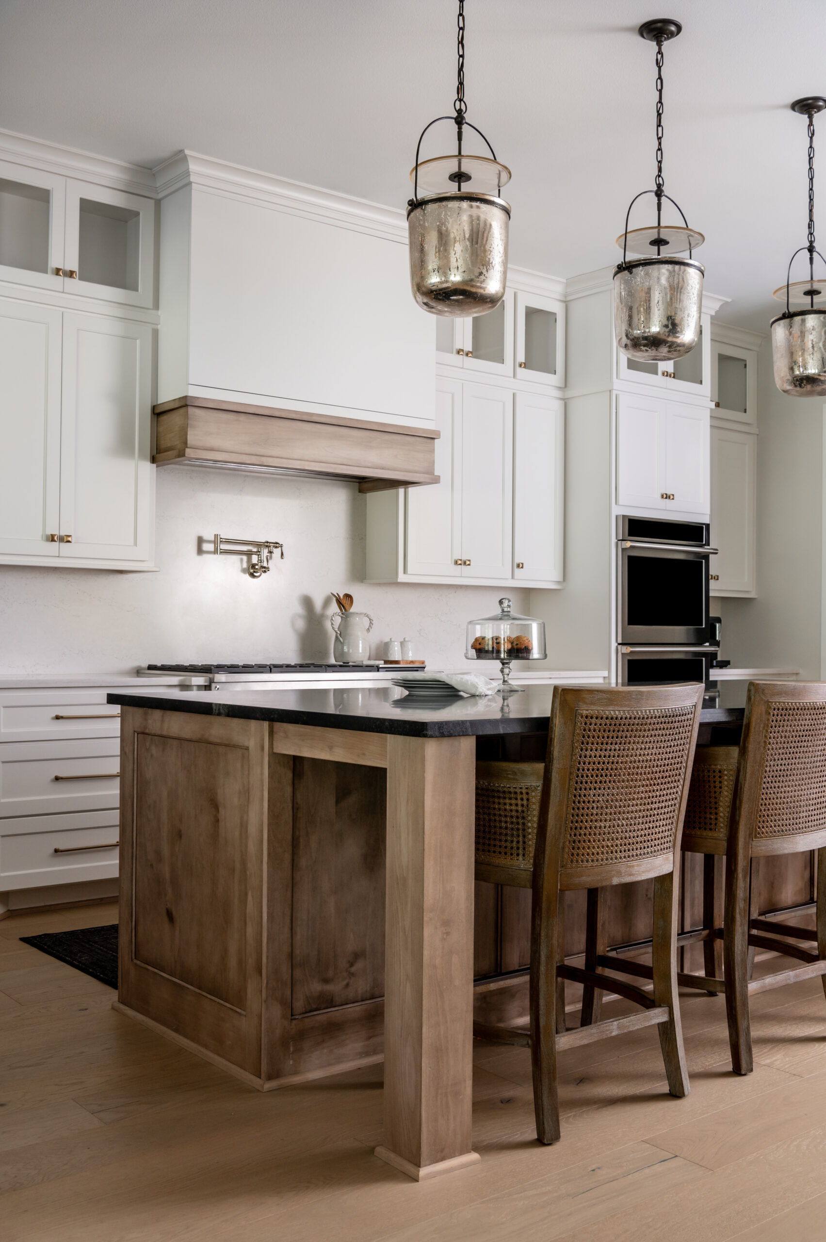 Custom home photography of elegant kitchen interior design
