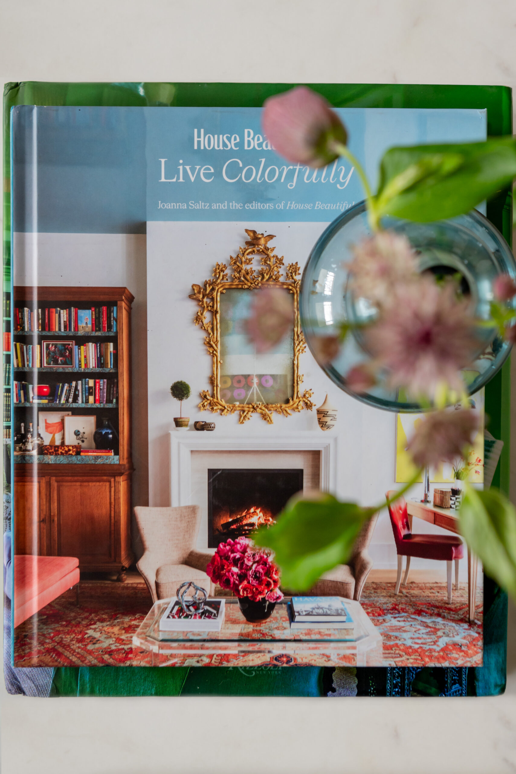 Colorful interior design book